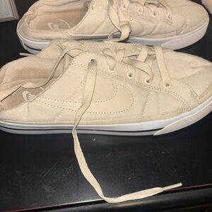 Nike Beige Canvas Sneakers